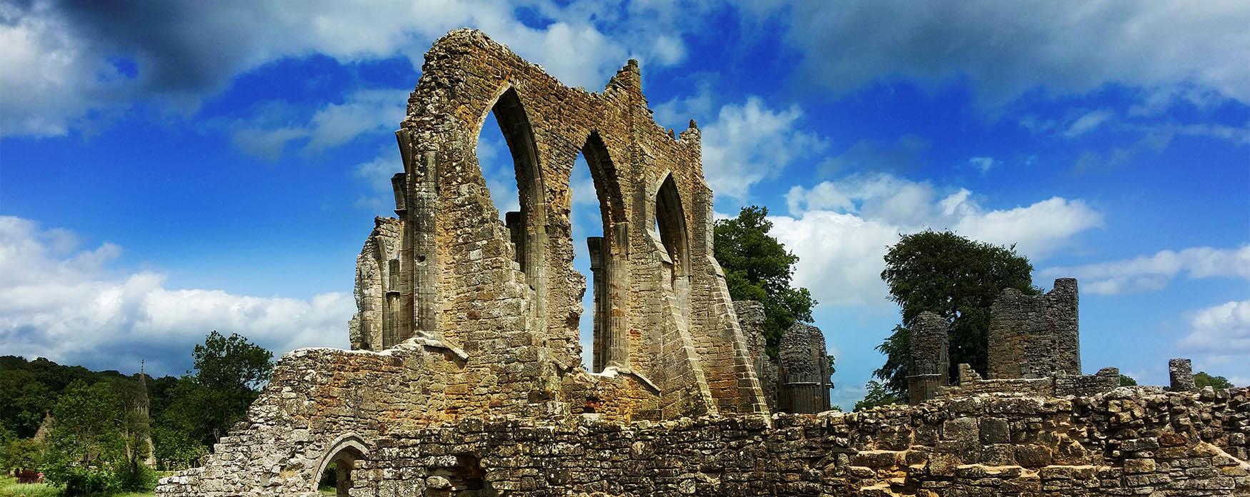 the ruins of the abbey