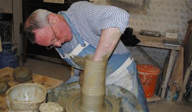 JCJ making pottery