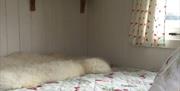 Bedroom in Shepherds Hut