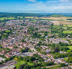 Warminster from copheat towards cley hill