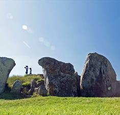 West Kennet Long Barrow in summer