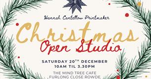 Christmas Open Studio Hannah Cantellow Printmaker