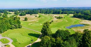 Arial view of golf course
