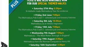 Special themed guided walks around Malmesbury
