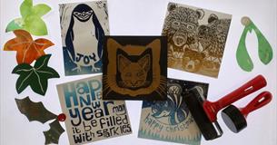 Linocut Christmas Cards