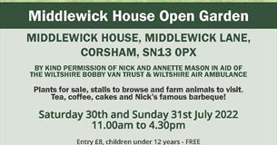 Middlewick House Open Garden