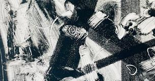 Monoprinting with an etching press near Marlborough