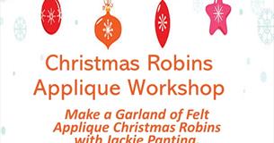 Christmas Robins Felt Applique Workshop