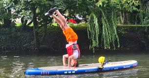 SUP in the river avon