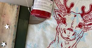 Screenprint Christmas Stocking and Santa Sack