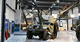 View inside REME around the world Half track Scout uniforms Cropped