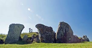 West Kennet Long Barrow in summer