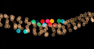 String of colourful Christmas lights
