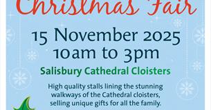 Christmas Fair at Salisbury Cathedral cloisters