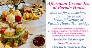 Luxury Afternoon Cream Tea at Parade House