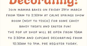 Pop up Shop and Cupcake Decorating With Mamma Bakes
