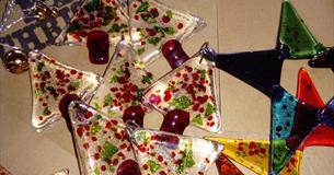 Festive Glass Stars at the Museum