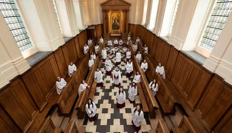 THE CHOIR OF CLARE COLLEGE, CAMBRIDGE