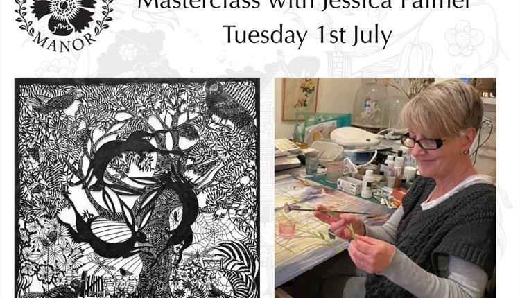 Papercutting & Floral Collage Masterclass with Jessica Palmer at Kelmscott Manor
