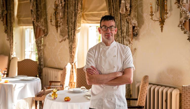 Michelin Star dining at Lucknam Park Restaurant Hywel Jones