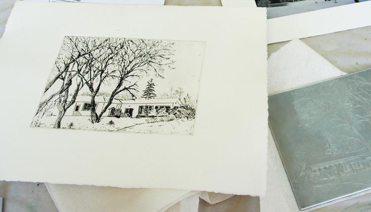 Beginner Drypoint Printing (using a press)