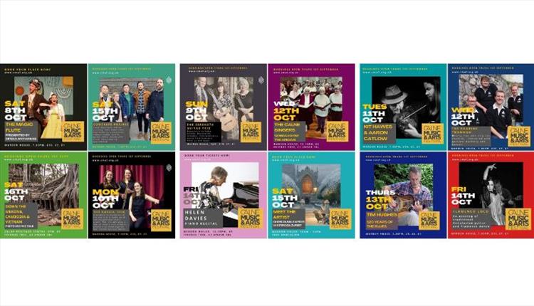 Calne Music and Arts Festival (CMAF) programme