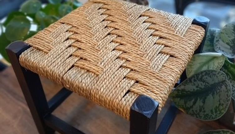 Seagrass Footstool Weaving Workshop at Bowood