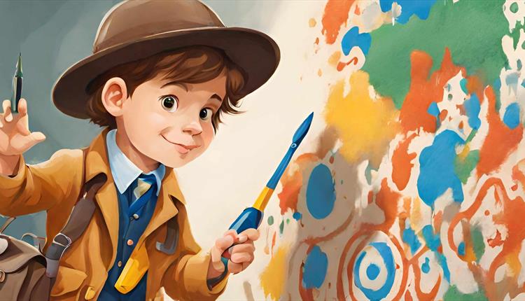 Detective Mystery Mural Painting