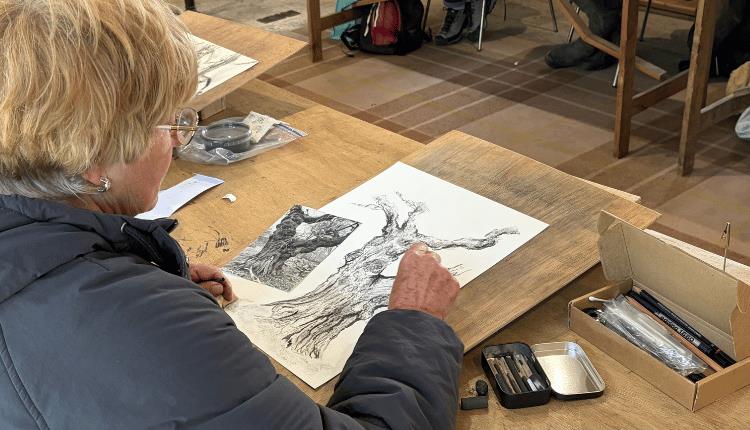 Art Workshop: Drawing Trees in Charcoal