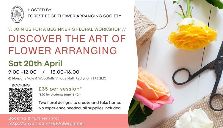 FANCY FLOWER ARRANGING? Floral Workshop with Forest Edge Flower Arranging Society – 20th April