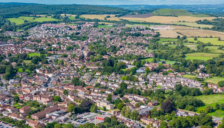 Warminster from copheat towards cley hill