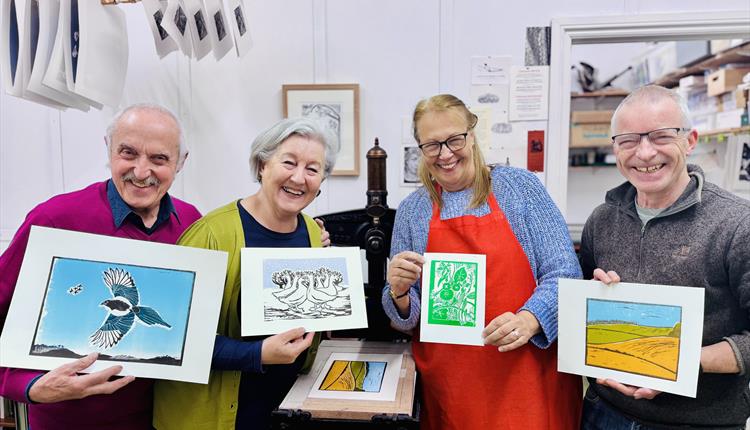 Beginner Linocut in Rowde Devizes