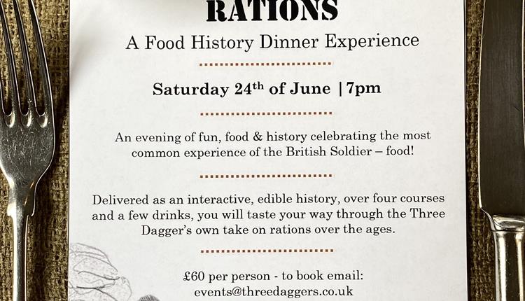 Rations - A food history dinner experience