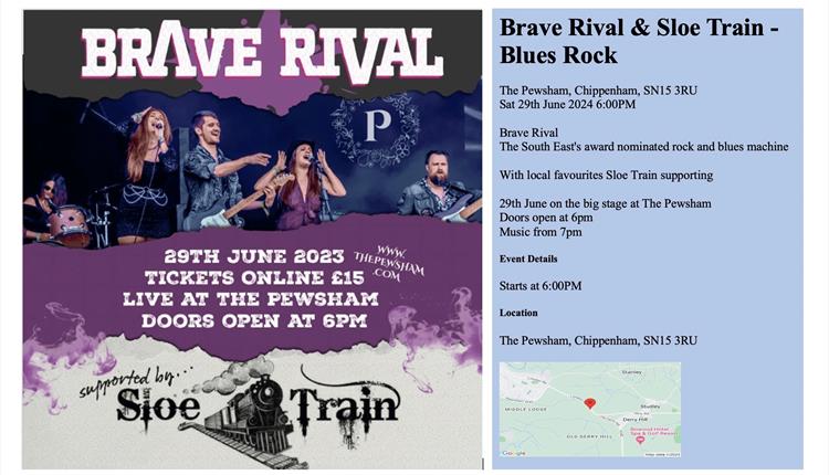 Brave Rival with Sloe Train support