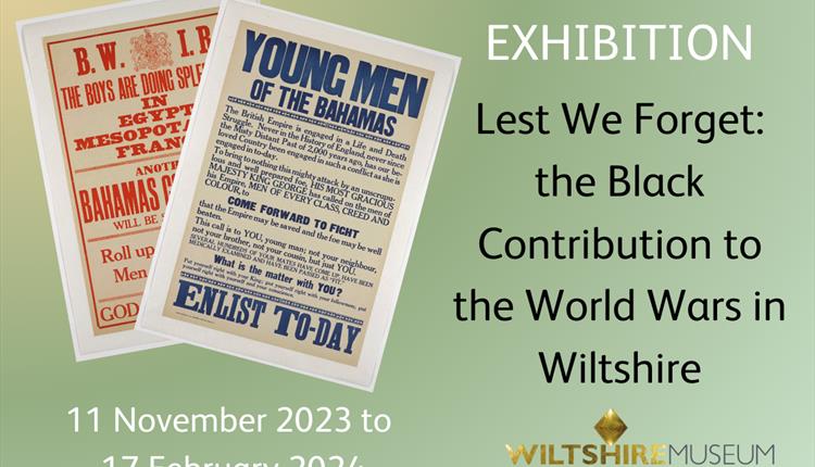 Lest We Forget: the Black Contribution to the World Wars in Wiltshire