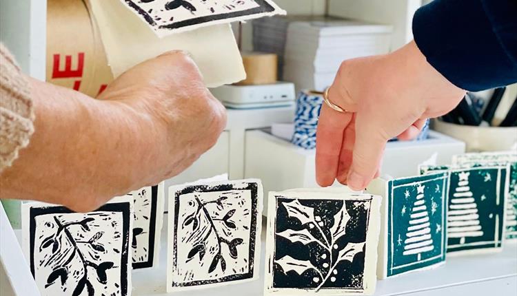 Linocut Christmas Cards Workshop Friday 22nd November 2024