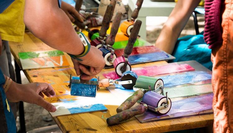Multicolour Linocut Printmaking using the Jigsaw Technique