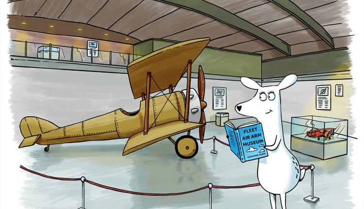 Luna the Globetrotter at the Fleet Air Arm Museum