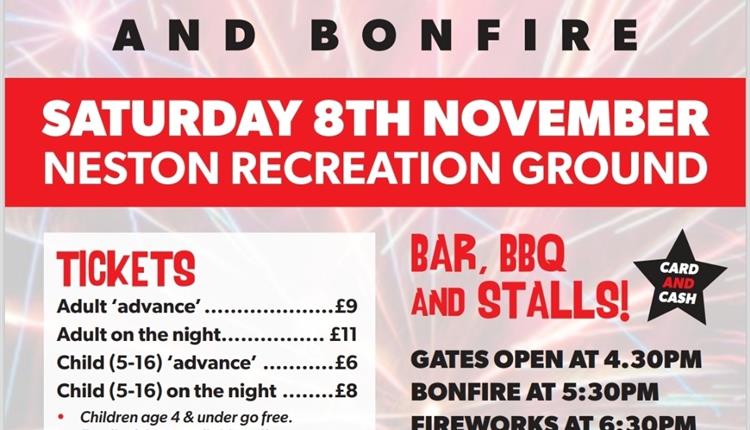 Neston Fireworks and Bonfire