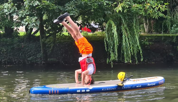 SUP in the river avon