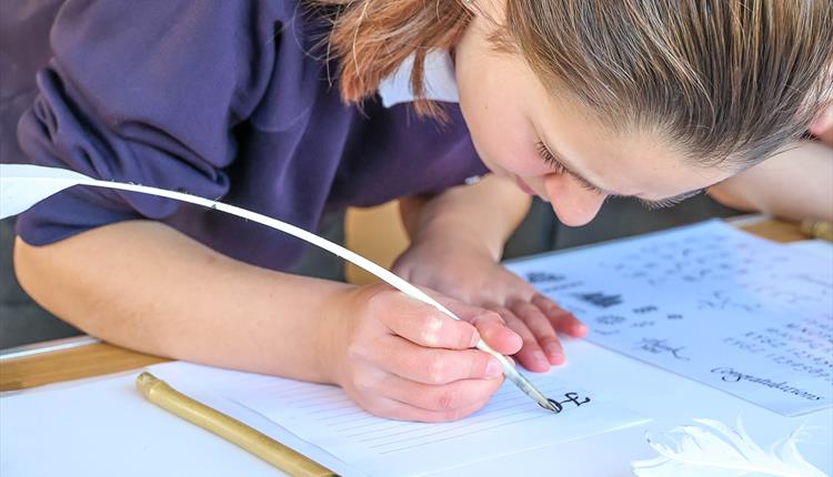 Calligraphy at the Cathedral for all ages