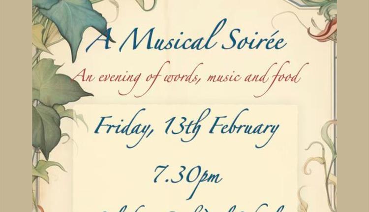 Musical Soiree - an evening of words, music and food