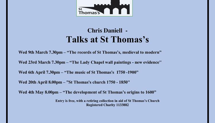 Talks at St Thomas's