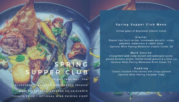 Spring Supper Club at Bluestone Vineyards