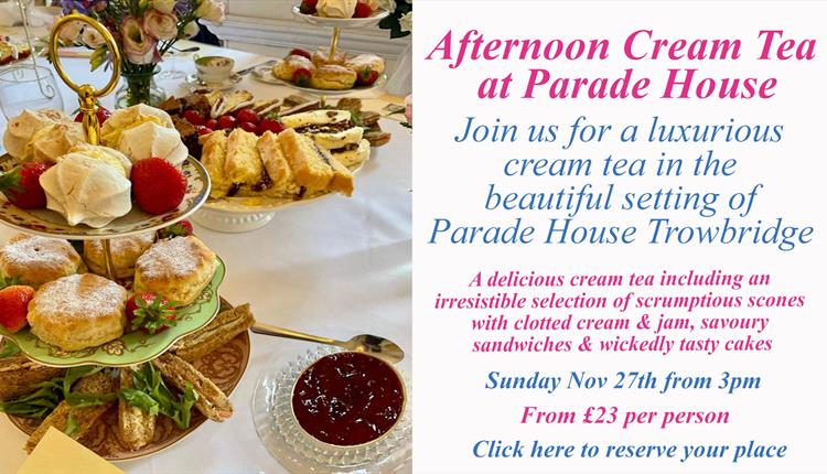 Luxury Afternoon Cream Tea at Parade House