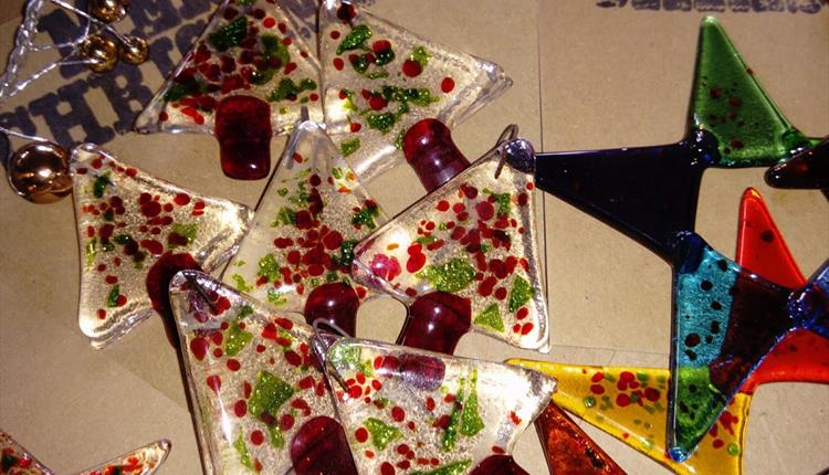 Festive Glass Stars at the Museum