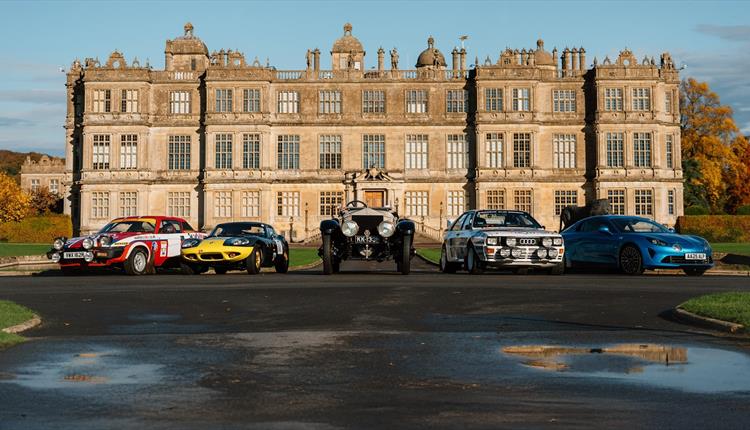 Motor Show Weekender, Vintage and Race cars outside Longleat House