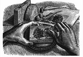 Wood engraving demonstration by Howard Phipps