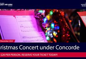Christmas Concerts under Concorde 11th & 12th December