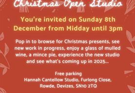 Printmaker's Christmas Open Studio near Devizes